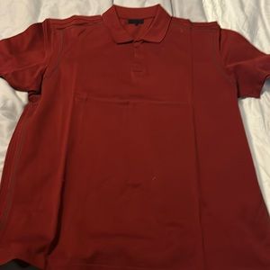 Men’s Lanvin Polo size XL burgundy and grey
